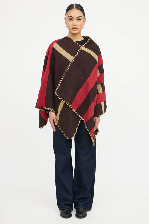 Burberry Cashmere Check Shawl