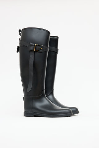 Burberry Rubber Belt Rain Boot