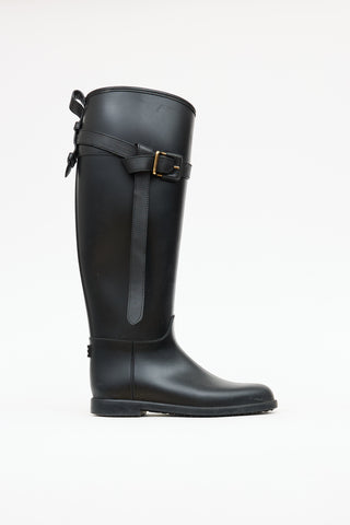 Burberry Rubber Belt Rain Boot