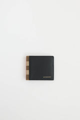 Burberry Check Leather Bifold Wallet