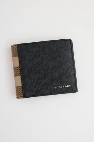 Burberry Check Leather Bifold Wallet