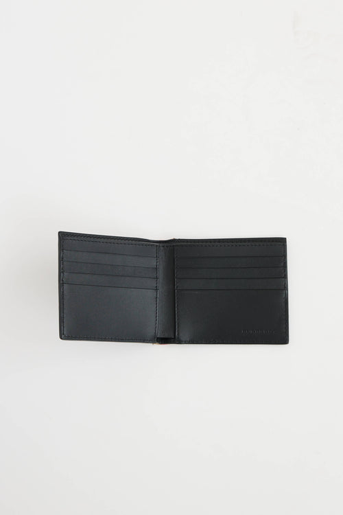 Burberry Check Leather Bifold Wallet