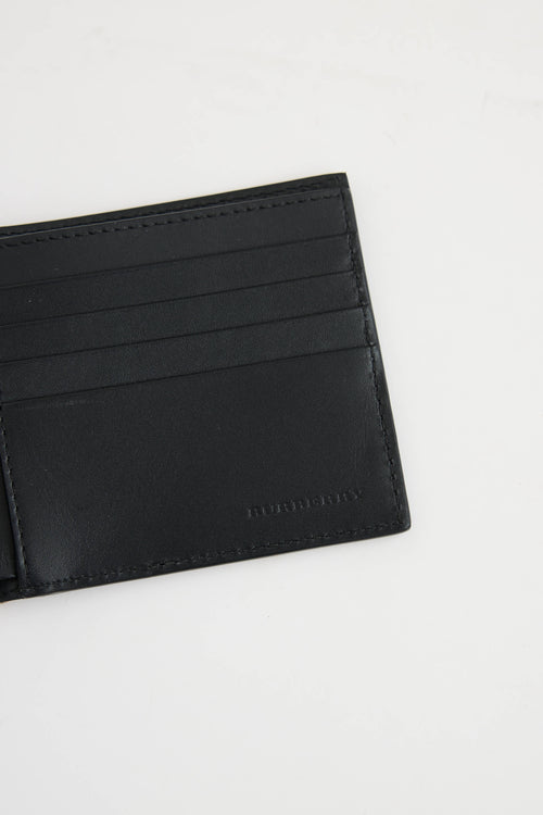 Burberry Check Leather Bifold Wallet