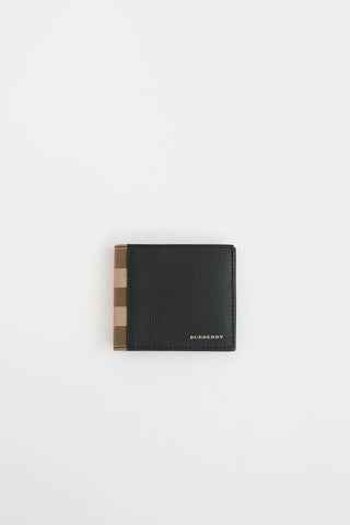 Burberry Check Leather Bifold Wallet
