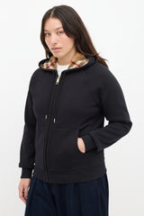 Burberry Black & Brown Nova Check Hoodie