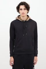 Burberry Black & Brown Nova Check Hoodie