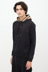 Burberry Black & Brown Nova Check Hoodie