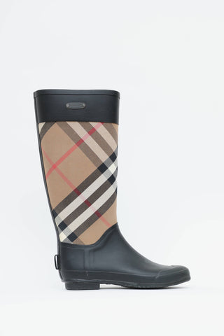 Burberry Nova Check Rain Boot