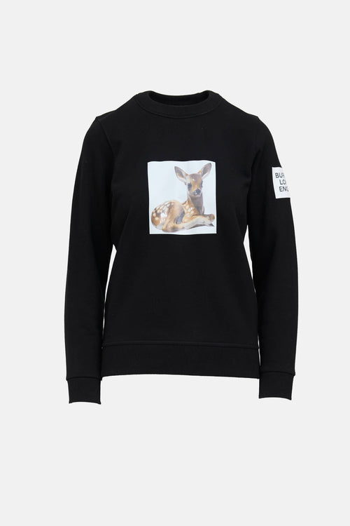 Burberry Graphic Logo Crewneck Sweatshirt