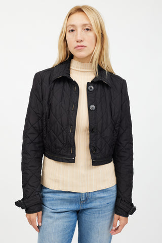 Burberry Black Detachable Quilted Jacket