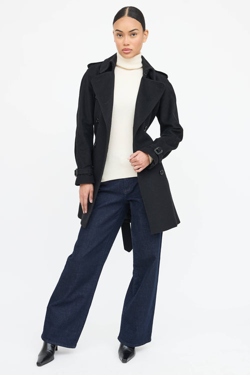 Burberry Wool Double Breasted  Coat