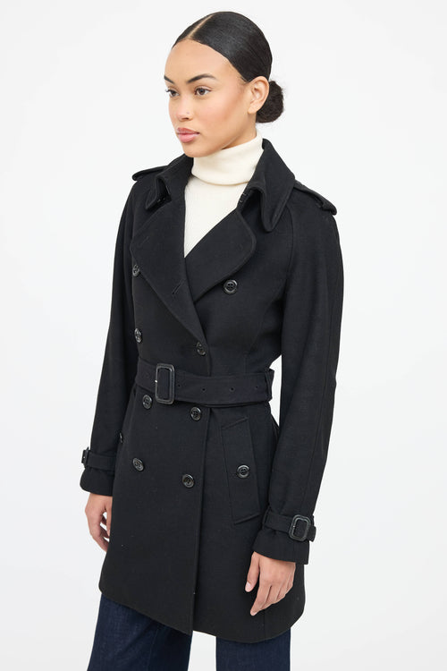 Burberry Wool Double Breasted  Coat