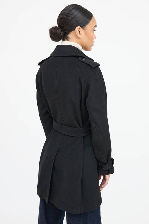 Burberry Wool Double Breasted  Coat