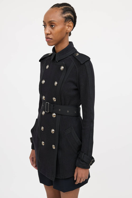 Burberry Knit Trench Coat