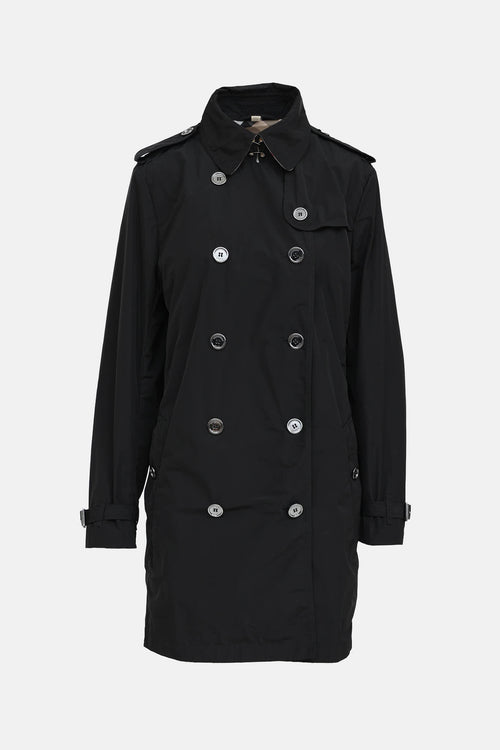 Burberry Brit Double Breasted Trench  Coat