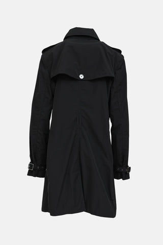 Burberry Brit Double Breasted Trench  Coat