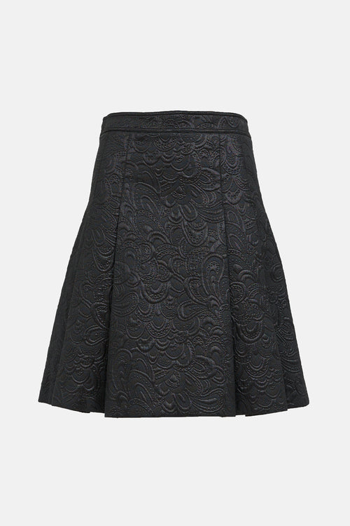 Burberry Brocade Midi Skirt