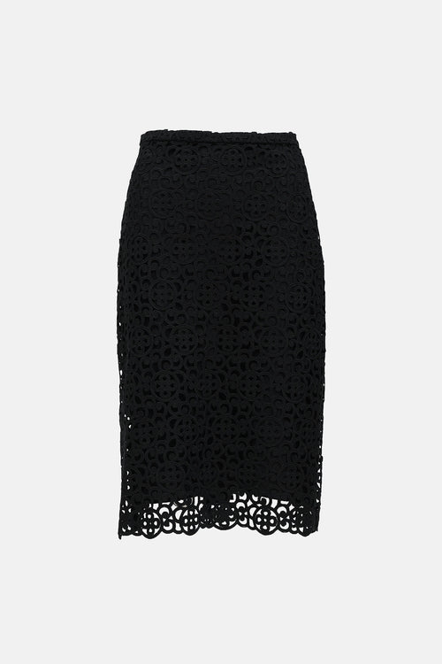 Burberry Brocade Layered Skirt