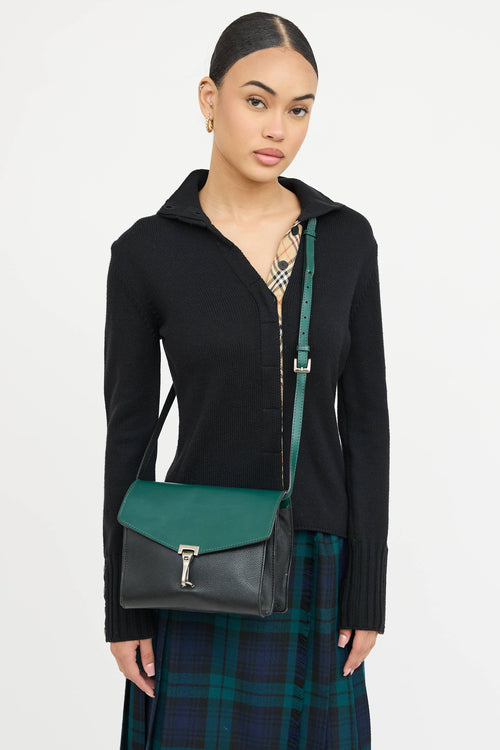 Burberry Leather Small Macken Bag