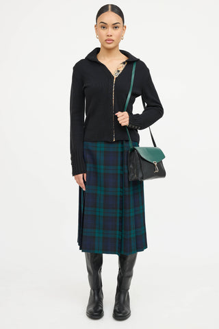 Burberry Leather Small Macken Bag