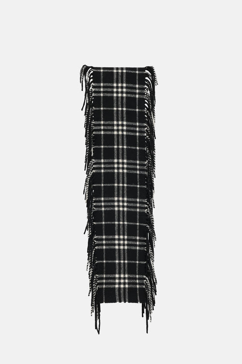 Burberry Cashmere Fringe Scarf