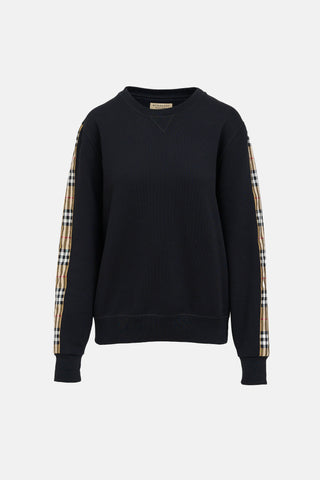 Burberry Nova Check Crewneck Sweatshirt