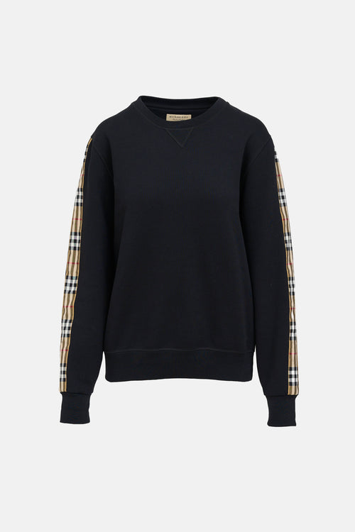Burberry Nova Check Crewneck Sweatshirt