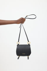 Burberry Black Leather Baby Bridle Crossbody Bag