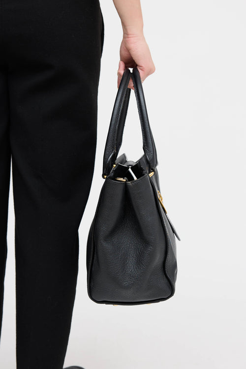 Burberry Leather Buckle Tote Bag