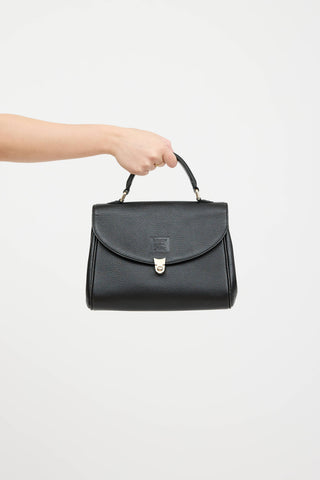 Leather Top Handle Bag