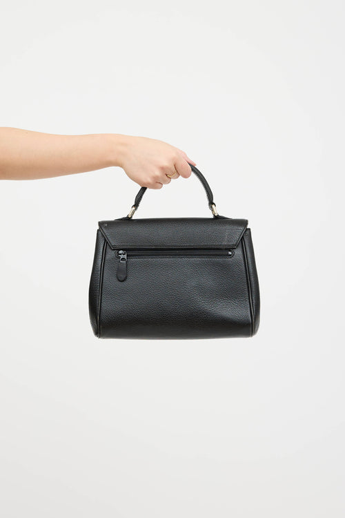 Leather Top Handle Bag