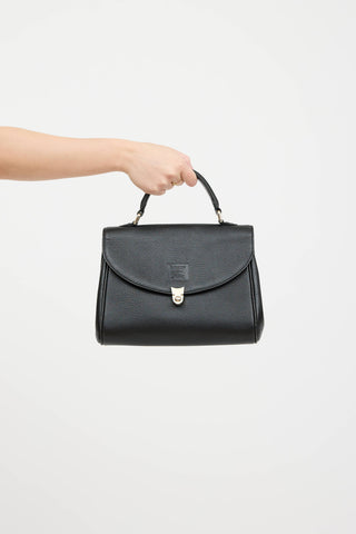 Leather Top Handle Bag