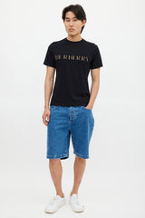 Burberry Black & Multicolour Nova Check Logo T-Shirt