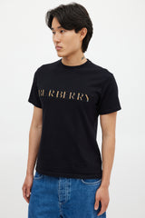 Burberry Black & Multicolour Nova Check Logo T-Shirt