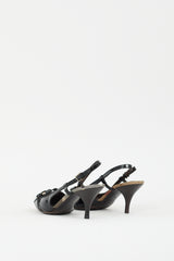 Burberry Black Patent Leather Buckle Pump