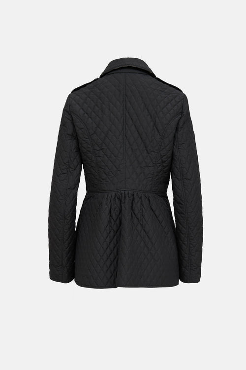 Burberry Quilted Button Jacket