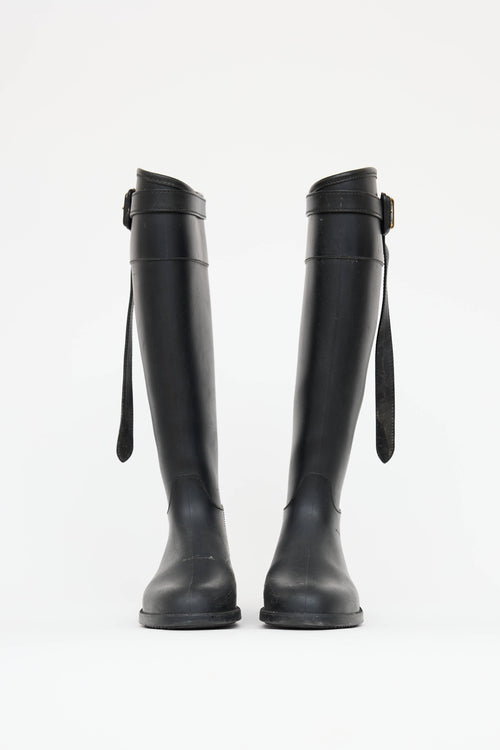 Burberry Rubber Belted Rain Boot