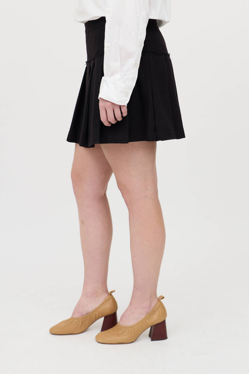 Burberry Brit Wool Pleated Skirt