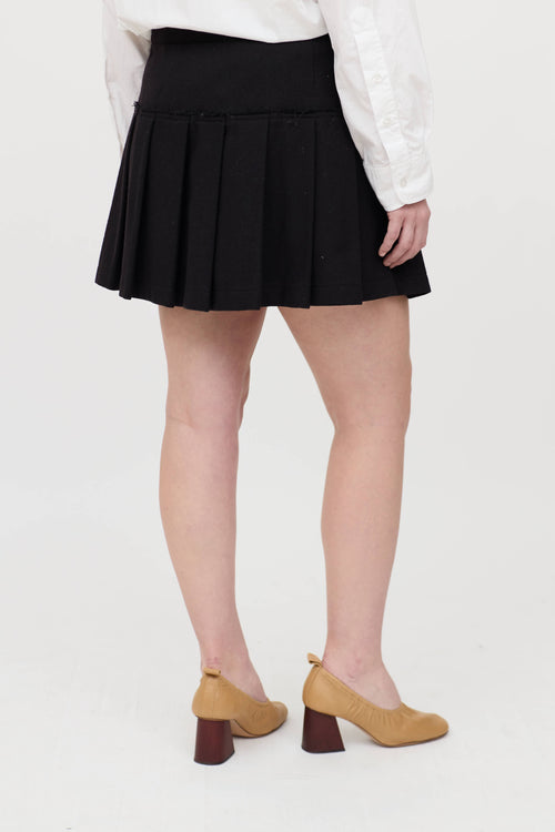 Burberry Brit Wool Pleated Skirt