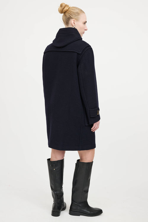 BurberryWool Hooded Toggle Coat