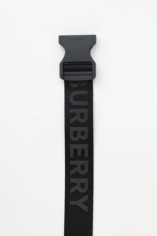 BurberryJacquard Webbed Buckle Belt