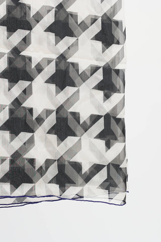 Burberry Silk Houndstooth Scarf