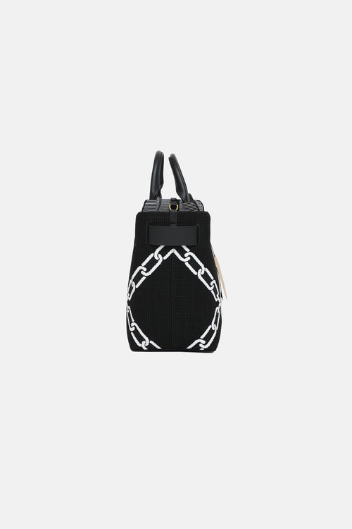 Burberry Woven Belt Tote Bag