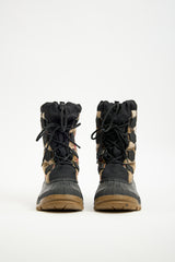Burberry Black & Brown Nova Check Snow Boot
