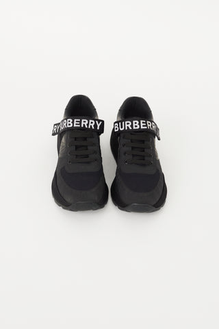 Burberry Black Logo Velcro Strap Sneaker