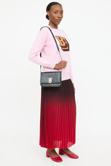 Burberry Leather TB Embossed Monogram Bag