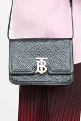 Burberry Leather TB Embossed Monogram Bag