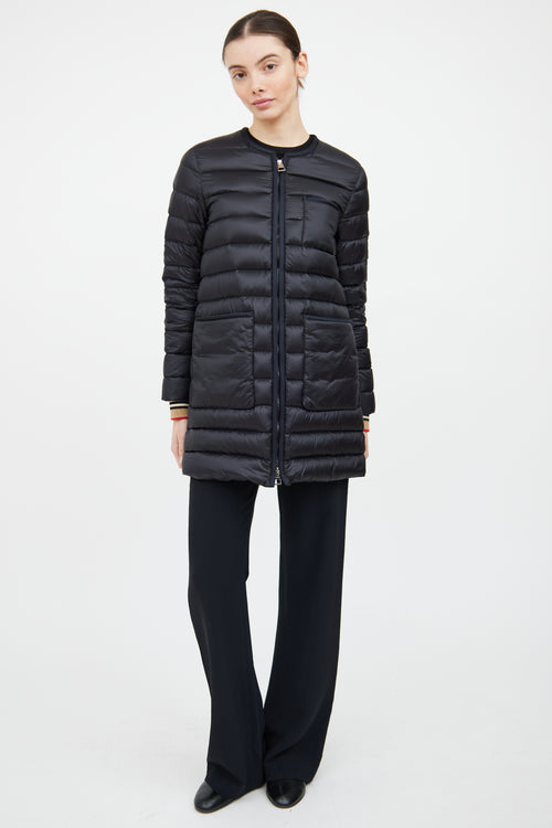 Burberry Black & Multi Down Coat