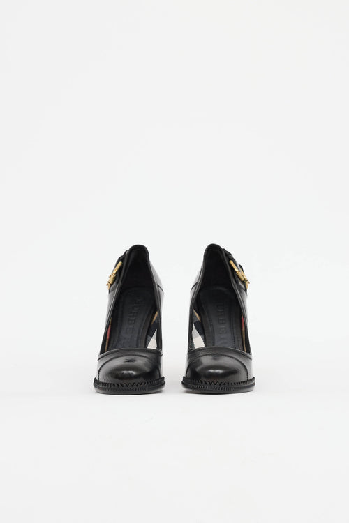 BurberryDouble Buckle Pump