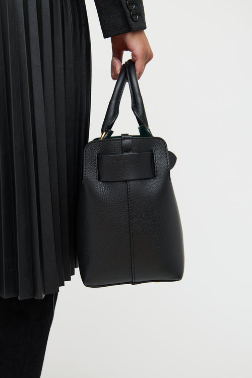 Burberry Black Leather Marais Bag